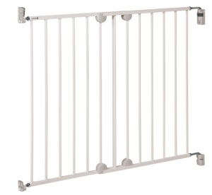For White Wall Fix <b>Wood</b> Extending <b>Baby</b> <b>Gate</b> for 6 Months to 2 Years Kids for 62-102cm <b>Gate</b> Width - Product Image 1