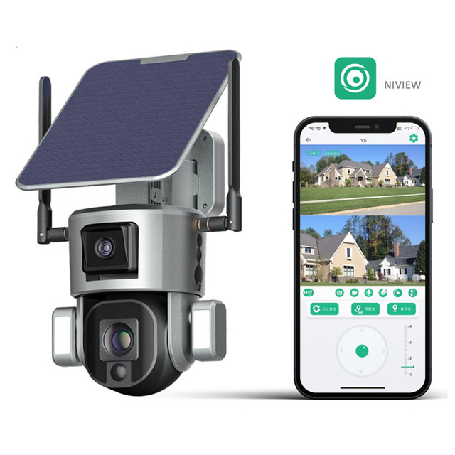 4K Solar Panel Wireless Security Cctv Dome PTZ Camera 360 Outdoor Wifi Ip 4g Sim Card Solar Battery Powered Ptz Camera