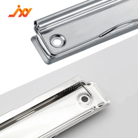 Portapapeles de Metal versátil de 100mm, tableros de Clip de escritura, accesorios de carpeta de archivos de papel A4 de hierro pequeño con tornillos