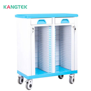 अस्पताल के फर्नीचर उपकरण नर्स रूम मेडिकल एबीएस फ़ाइल ट्रॉली - Product Image 2