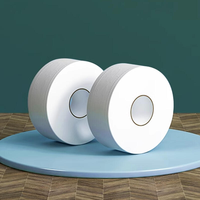 Papier toilette en rouleau jumbo, doux, absorbant, résistant, non fluorescent, imprimé, bon marché, logo personnalisé OEM / ODM