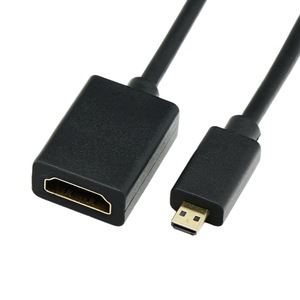 Micro Hdmi Male To Hdmi Female Adapter Cable 4K High Definition For Dslr <b>Cameras</b> Gold Plated Copper <b>Wire</b> - Product Image 4