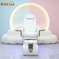 Chaise de pédicure design moderne à LED colorées, base lumineuse, spa pour les pieds de luxe, bain à remous réglable, pour salon de manucure professionnel – Meilleures ventes