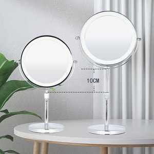 Nhãn hiệu riêng <span class=keywords><strong>8</strong></span> inch 1X/5x phóng đại Vòng đôi bên Vanity gương với đèn - Product Image 4
