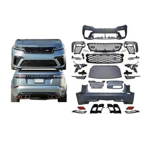 Kit carrosserie pour <span class=keywords><strong>Range</strong></span> <span class=keywords><strong>Rover</strong></span> <span class=keywords><strong>Velar</strong></span> L560 SVA <span class=keywords><strong>SVR</strong></span> Style Pare-chocs avant et arrière 2017+ Garde de pare-chocs avant en plastique ABS Grilles - Product Image 1