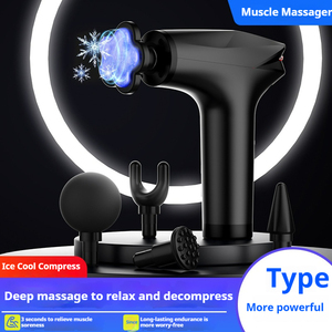 Portable 8-Speed Electric Mini Massage Gun Handheld Body and <strong>Facial</strong> <strong>Vibration</strong> Cold Compress <strong>Massager</strong>