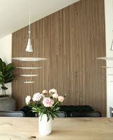 Panneau acoustique en bois Akupanel, revêtement mural en fibres de polyester, panneau insonorisant