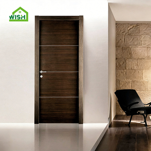 Porte en bois stratifié MDF insonorisée au <span class=keywords><strong>design</strong></span> moderne et finition intégrée pour chambre, appartement, hôtel, <span class=keywords><strong>portes</strong></span> <span class=keywords><strong>intérieures</strong></span> commerciales et usage domestique - Product Image 4
