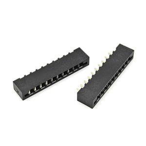 Nhựa nhiệt dẻo màu đen 1.25mm Pitch Dip ffc/FPC nối 9 pin thẳng realrun FFC2.54-10P cho máy in/máy quét/LCD thiết bị - Product Image 2