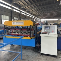 Máquina Automática de Fabricación de Láminas para Techos de Tejas Esmaltadas con Control PLC, Ancho de Alimentación de 1250 mm, Ancho Efectivo de 1125 mm, para Techos de Villas de Lujo