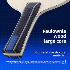 Pala de <span class=keywords><strong>Tenis</strong></span> de <span class=keywords><strong>Mesa</strong></span> Boli FA01 5+2, Exterior Azul, Fibra de Carbono ALC, OFF++, Ping Pong Profesional, Ataque Rápido y Loop - Product Image 3