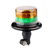 Nouvelle lampe stroboscopique multi-tension à clignotement rapide, balise LED magnétique bicolore ambre-vert pour la sécurité des chantiers, certifiée ECE R10