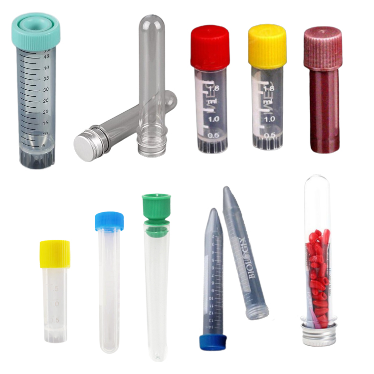 Пластиковые пробирки с закручивающейся крышкой, 10 мл, 50 мл, 12 мм