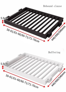 Rail <span class=keywords><strong>coulissant</strong></span> ultra-mince avec <span class=keywords><strong>porte</strong></span>-<span class=keywords><strong>pantalon</strong></span> de rangement de style tiroir <span class=keywords><strong>porte</strong></span>-vêtements télescopique caché pour matériel de garde-robe de balcon - Product Image 2
