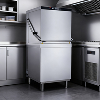 Lave-vaisselle électrique commercial en acier inoxydable pour restaurant, cuisine, hôtel, lave-vaisselle intelligent TURELEN TLHD-60D 60