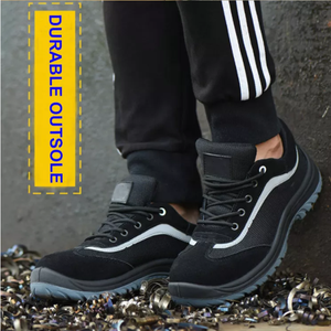 Người đàn ông của chống-bắn tung tóe giày an toàn Slip-On Flat mùa đông làm việc mặc với an ninh kỹ thuật cho ngoài trời Nhật Bản làm việc - Product Image 4