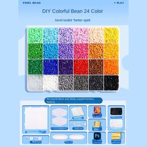 Набор для творчества и обучения из пластиковых бусин Perler и Hama для детей — развивающая игрушка для творчества и обучения с формами для бусин и досками для термофиксации - Product Image 6