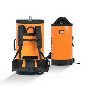 Xinda Orange Unisex Outdoor Storage Rope Bag 65L Waterproof Softback <b>Backpack</b> Detachable Strap Physiological Curve Back Climbing - Product Image 1