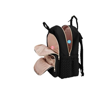 Tùy chỉnh công suất lớn mẹ túi thời trang túi xách không thấm nước tã túi đa chức năng ba lô túi du lịch - Product Image 6