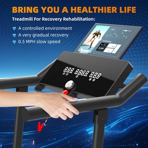 Gấp Máy chạy bộ cho nhà có thể điều chỉnh chiều cao Máy chạy bộ điện tập luyện chạy máy <span class=keywords><strong>Bluetooth</strong></span> Loa & ứng dụng Màn hình LED - Product Image 3