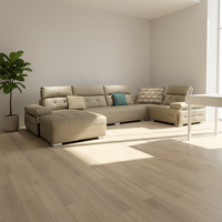 VONLIVA Precio Directo de Fábrica, Juego de Sofás Seccionales de Cuero de Primera Calidad, Sofá Cama Convertible Moderno para Apartamentos y Salas de Estar