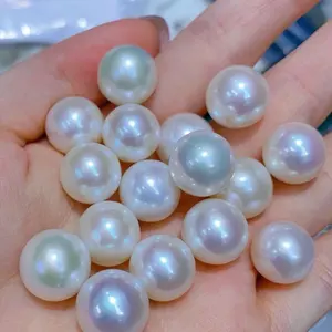 Perles d'eau douce en vrac edison rondes akoya pour bijoux DIY, vente en gros