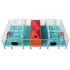 Cama <span class=keywords><strong>de</strong></span> Producción para <span class=keywords><strong>Cerdas</strong></span> <span class=keywords><strong>de</strong></span> Doble Posición Utilizada en Pastos, Puede Usarse como Corral para Lechones Después del Parto - Product Image 1