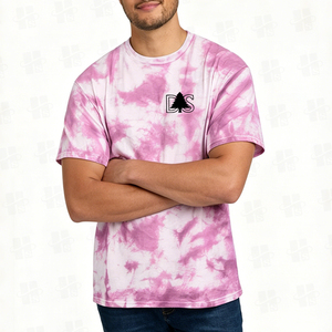 T-shirt homme style tie-dye, coupe classique, qualité supérieure, 250 g/m², streetwear, été. - Product Image 4