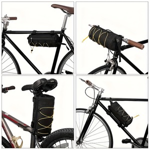 Portabicicletas, Portabicicletas Delantero para <span class=keywords><strong>Bicicleta</strong></span> de Montaña, Portaequipajes Trasero, Bolsa de Ciclismo Multifuncional Impermeable, Portátil y Versátil - Product Image 1