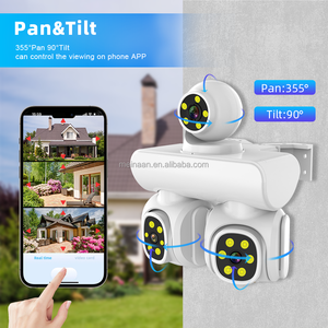 กล้องรักษาความปลอดภัย9MP UHD 3หน้าจอเครือข่ายไร้สาย WIFI กล้องวงจรปิด PTZ กลางแจ้ง4K 360 3เลนส์กล้องรักษาความปลอดภัย WIFI - Product Image 6