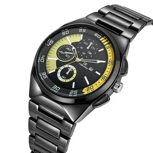 IIK Heren Trend Mode Chinese Merken Meerdere Kleuren Rvs Terug Quartz Legering Horloges Waterdicht Horloges Voor Man
