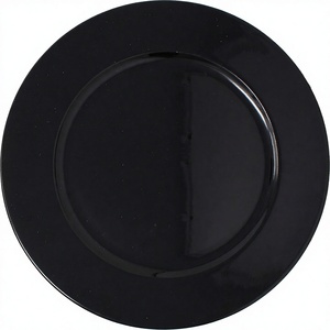 Plato de Presentación de Metal Negro en Oferta, Plato de Presentación Artesanal para Mesa Central, Tamaño y Forma Personalizados, Plato de Presentación de Metal de Alta Calidad - Product Image 3