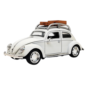 Clásico Modelo de Auto de Aleación a Escala 1:32 del Beetle Retro, con Sonido, Luces y Múltiples Funciones Abatibles - Auto Vintage de Colección para Niños - Product Image 1