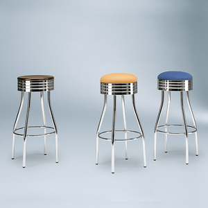 Barato pub inglés muebles comerciales metal bar taburete - Product Image 4