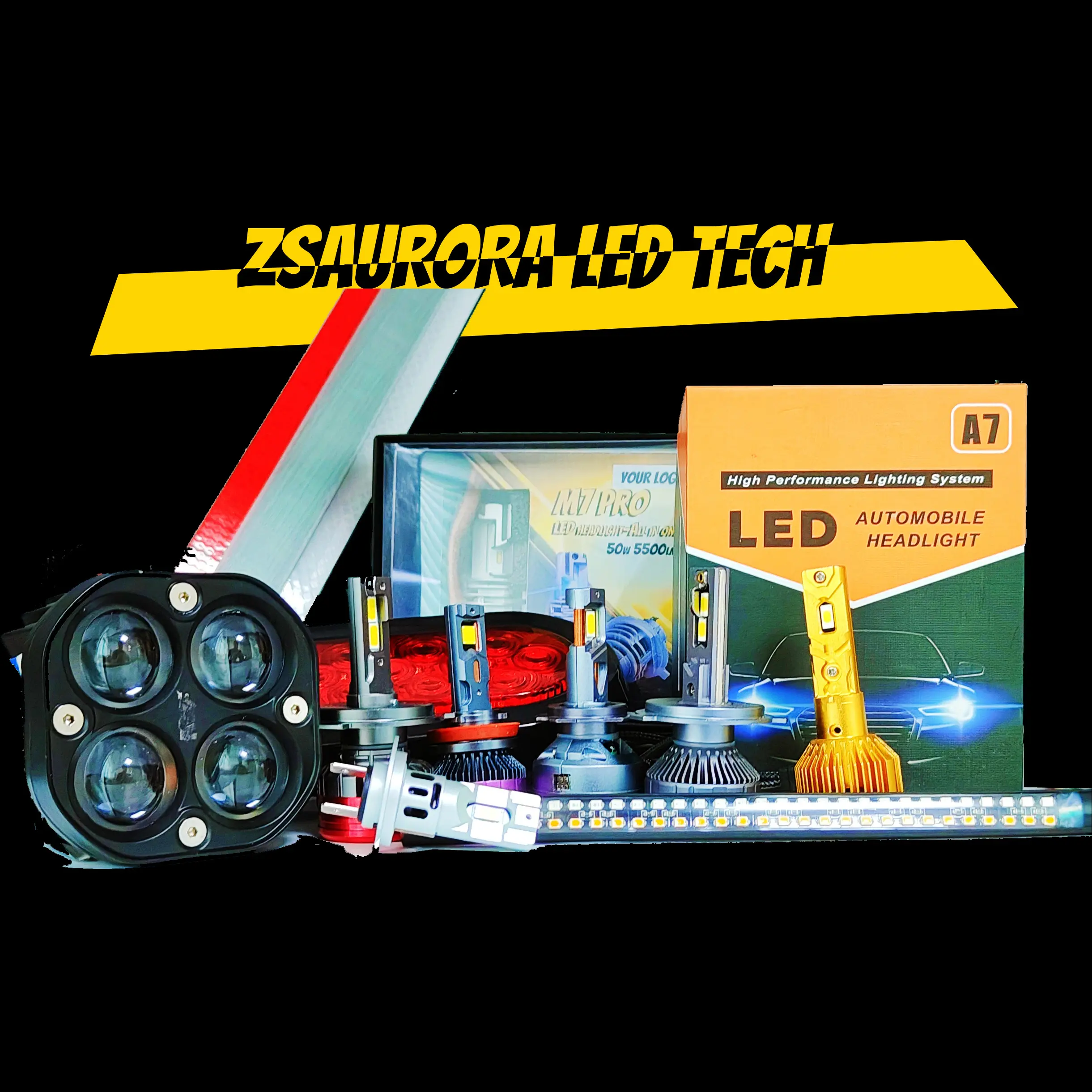 zsAURORA Max Light-320000 Waterproof LED Headlight Durable H11 H1 H7 H9 H8 9005 HB3 9006 HB4 Bulbs for Cars New Condition