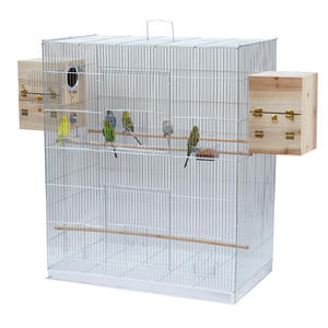 Grande <span class=keywords><strong>cage</strong></span> à oiseaux en métal robuste pour perruches, cacatoès et aras - Product Image 2