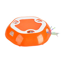 Juguete Interactivo para Gatos con Velocidad Ajustable y Salidas Aleatorias, Juguete Inteligente para Mascotas