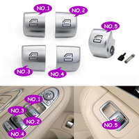 Remplacement du capuchon du bouton de commande de la fenêtre de la porte de voiture W205/W253/W213/W293/W222 pour Mercedes Benz Classe C/E/GLC/S, matériau PC+ABS