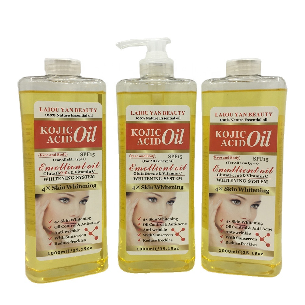 OEM KOJIC кислота, антивозрастное Отбеливающее масло для кожи с 1000 мл