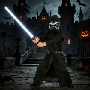 Disfraz de Kylo Ren de JoyFuncos para Niños, Mono Negro con Máscara, Traje de Cosplay para Halloween, de 8 a 13 Años - Product Image 6