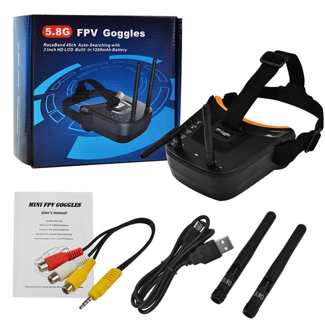 VR009 5.8G 40CH Auto-Searching Double Antennas Mini FPV 3.0 Inch 480*320 LCD Screen Built-In Battery Toys