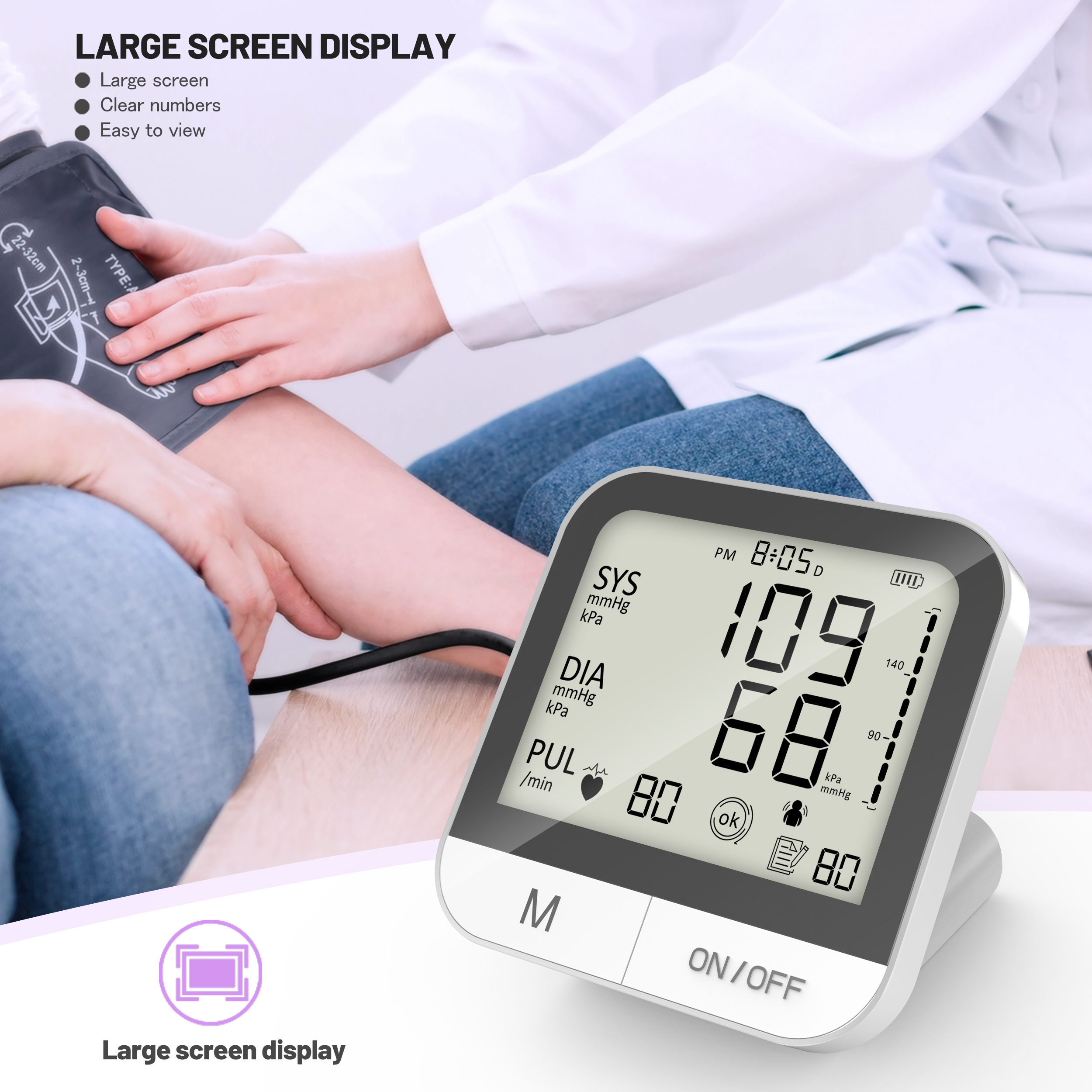 Approval Portable Medical Sphygmomanometer Pression Ambulatory Arm Blood Pression Blood Pressure Monitor