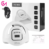 Lampe à ongles UV LED portable SUN X12 MAX 66 LED améliorée 2026 – Séchoir à ongles professionnel UV LED