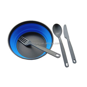 Tazón de Silicona Plegable para Ensaladas, de Grado Alimenticio, Personalizable, Accesorios de Camping para Viajes y Senderismo al Aire Libre - Product Image 4