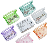 Boîte de nettoyage et de stérilisation pour outils à ongles en plastique, plateau de désinfection pour pinces, ciseaux et autres outils pour salons – Vente chaude
