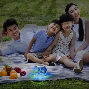 Solar cambio de color de vidrio de mosaico mirando Bola con luz LED - Product Image 4