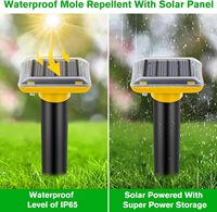 Répulsif anti-serpents, anti-gophers, anti-rongeurs et anti-taupe à énergie solaire Saijzek OEM pour pelouse et ferme en extérieur
