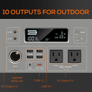 300W Portable Energy Storage Lithium Battery AC 110V Outdoor USB Backup Solar Generator Home Power Station for Camping - Product Image 5