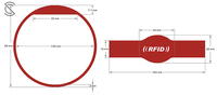 Braccialetto RFID in Silicone Tk4100 125Khz Riciclato, 100% Impermeabile e Riutilizzabile