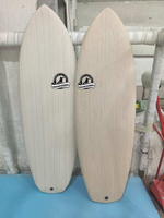 Planche de Surf en Bois de Qualité Supérieure, Planches de Surf Personnalisées en Placage Bois, Planches de Surf en Bois EPS de Qualité Supérieure avec Cane Blanche